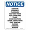 Signmission OSHA Notice Sign, 10" Height, Aluminum, Gasoline Extremely Flammable Keep Sign, Portrait OS-NS-A-710-V-13065 - alternate 1